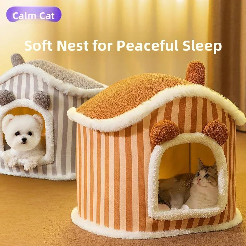 Indoor Pet House Bed Winter Warmth Sofa Style Dog Kennel Supplies Closed Design Shelter Medium Size for Indoor Use
Indoor Pet House Bed Winter Warmth Sofa Style Dog Kennel Supplies Closed Design Shelter Medium Size for Indoor Use