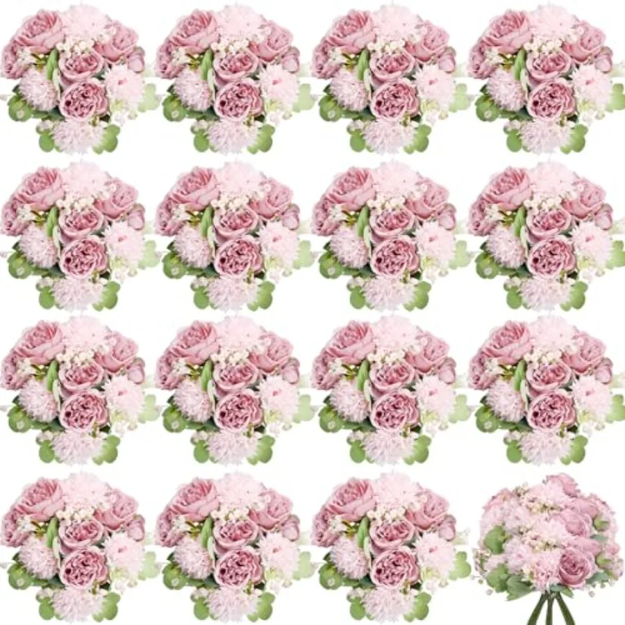 DIY bouquet and home wedding party centerpiece application, silk peony artificial flowers with stems, pink, realistic texture a
DIY bouquet and home wedding party centerpiece application, silk peony artificial flowers with stems, pink, realistic texture a