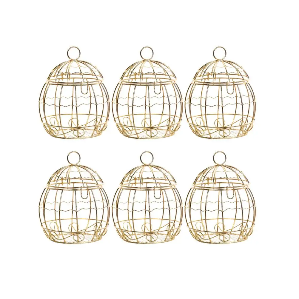 6pcs Birdcage Tinplate Container for Party Favors Wedding Decor Gift Treat Gift Treat Box Box Holiday Packaging
6pcs Birdcage Tinplate Container for Party Favors Wedding Decor Gift Treat Gift Treat Box Box Holiday Packaging