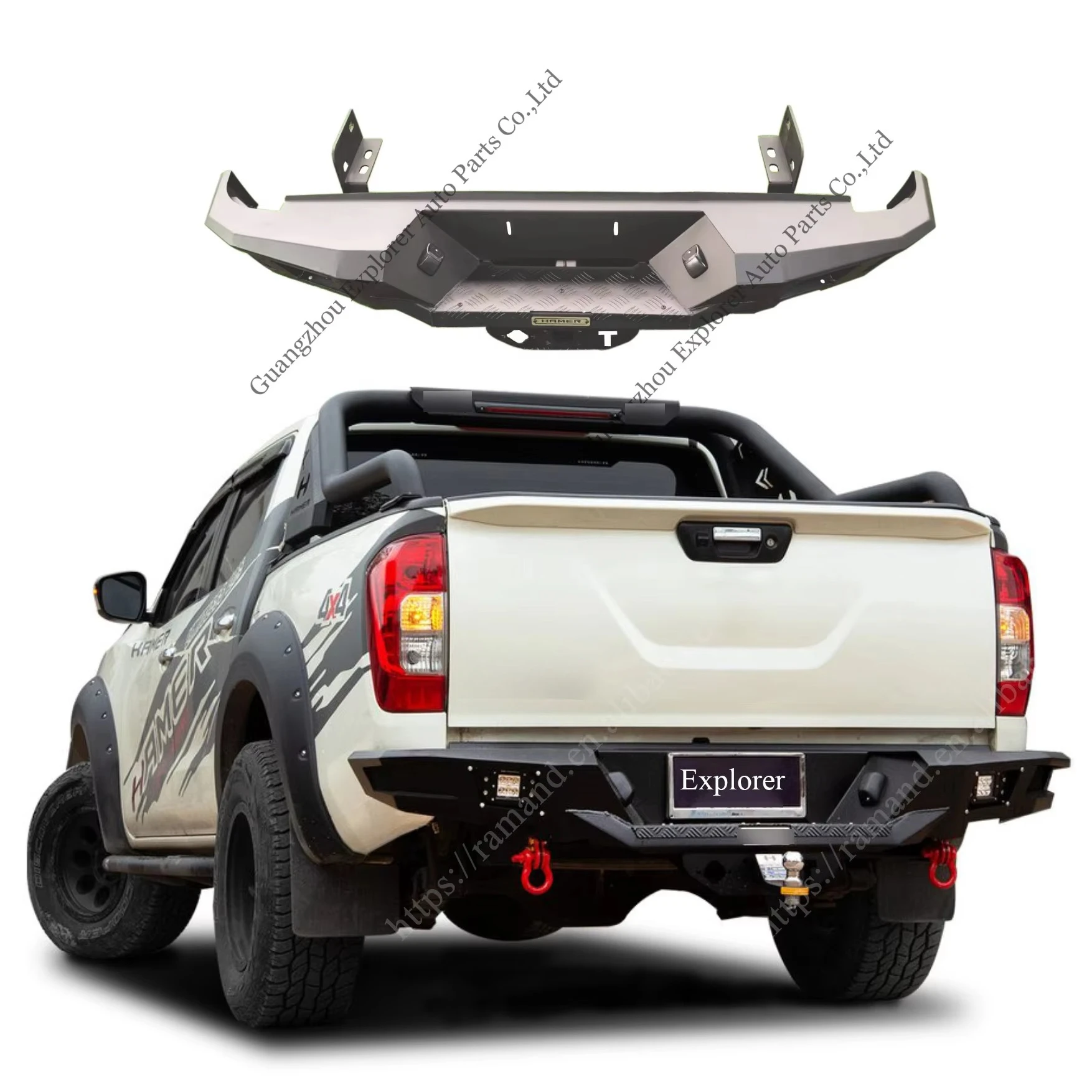Steel Rear Car Bumpers for Navara NP300 2015-2022 With LED Light Shackle Car 4X4 Accessories Steel Bumper Bar for NP300
Steel Rear Car Bumpers for Navara NP300 2015-2022 With LED Light Shackle Car 4X4 Accessories Steel Bumper Bar for NP300