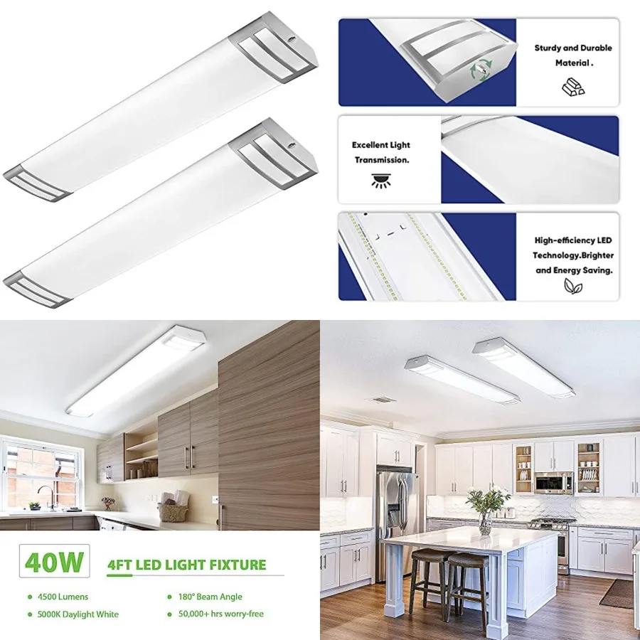 4Feet LED Flush Mount Linear Lights 40W 4500lm Kitchen Light Fixtures,,4 Feet led Kitchen Ceiling Light fixtures for Living Roo
4Feet LED Flush Mount Linear Lights 40W 4500lm Kitchen Light Fixtures,,4 Feet led Kitchen Ceiling Light fixtures for Living Roo