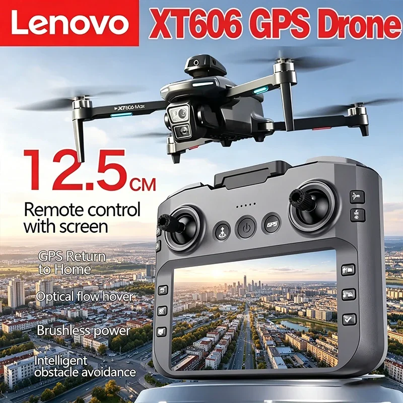 Lenovo XT606 MAX GPS Drone 4k Professional 8K HD Camera FPV Wish Screen Drone 360° Obstacle Avoidance Quadcopter Toys Drone
Lenovo XT606 MAX GPS Drone 4k Professional 8K HD Camera FPV Wish Screen Drone 360° Obstacle Avoidance Quadcopter Toys Drone