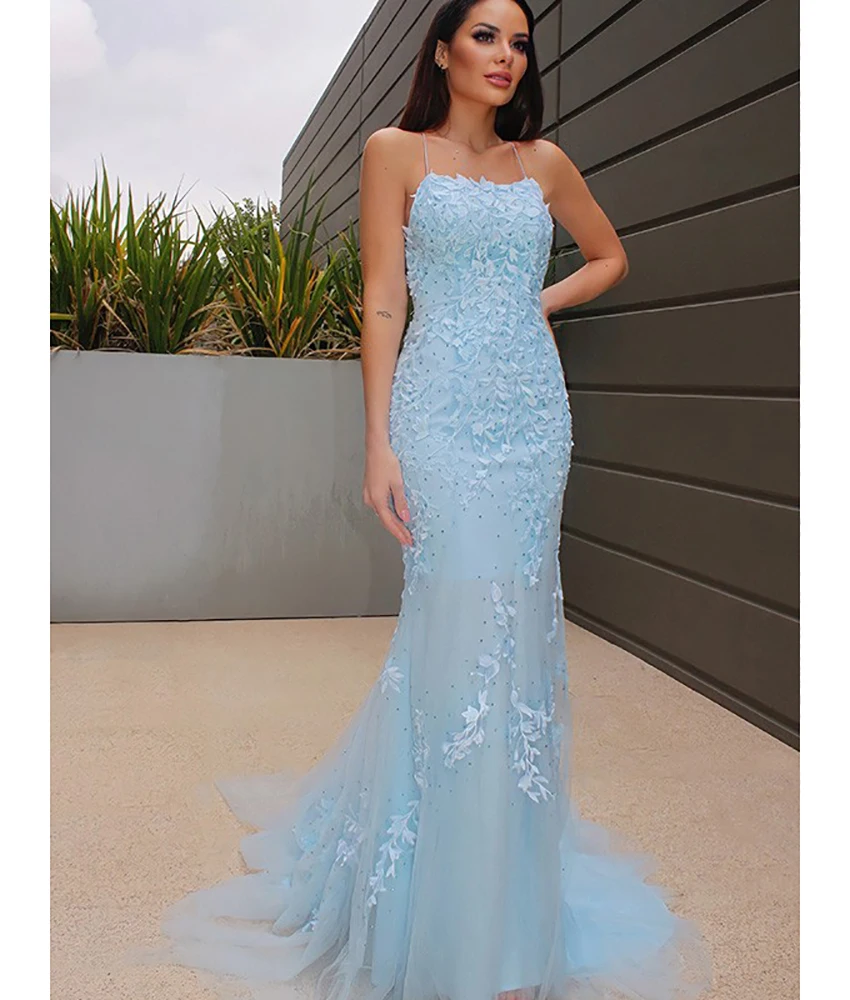 Customized Sexy Organza Mermaid Spaghetti Straps Appliques Crystal Evening Dress Delicate Sleeveless Bespoke Occasion Gowns
Customized Sexy Organza Mermaid Spaghetti Straps Appliques Crystal Evening Dress Delicate Sleeveless Bespoke Occasion Gowns