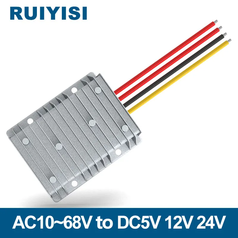 RUIYISI AC24V12V35V60V to DC5V power module AC48V to DC 24V step-down converter AC10-68V to DC12V step-down power module
RUIYISI AC24V12V35V60V to DC5V power module AC48V to DC 24V step-down converter AC10-68V to DC12V step-down power module