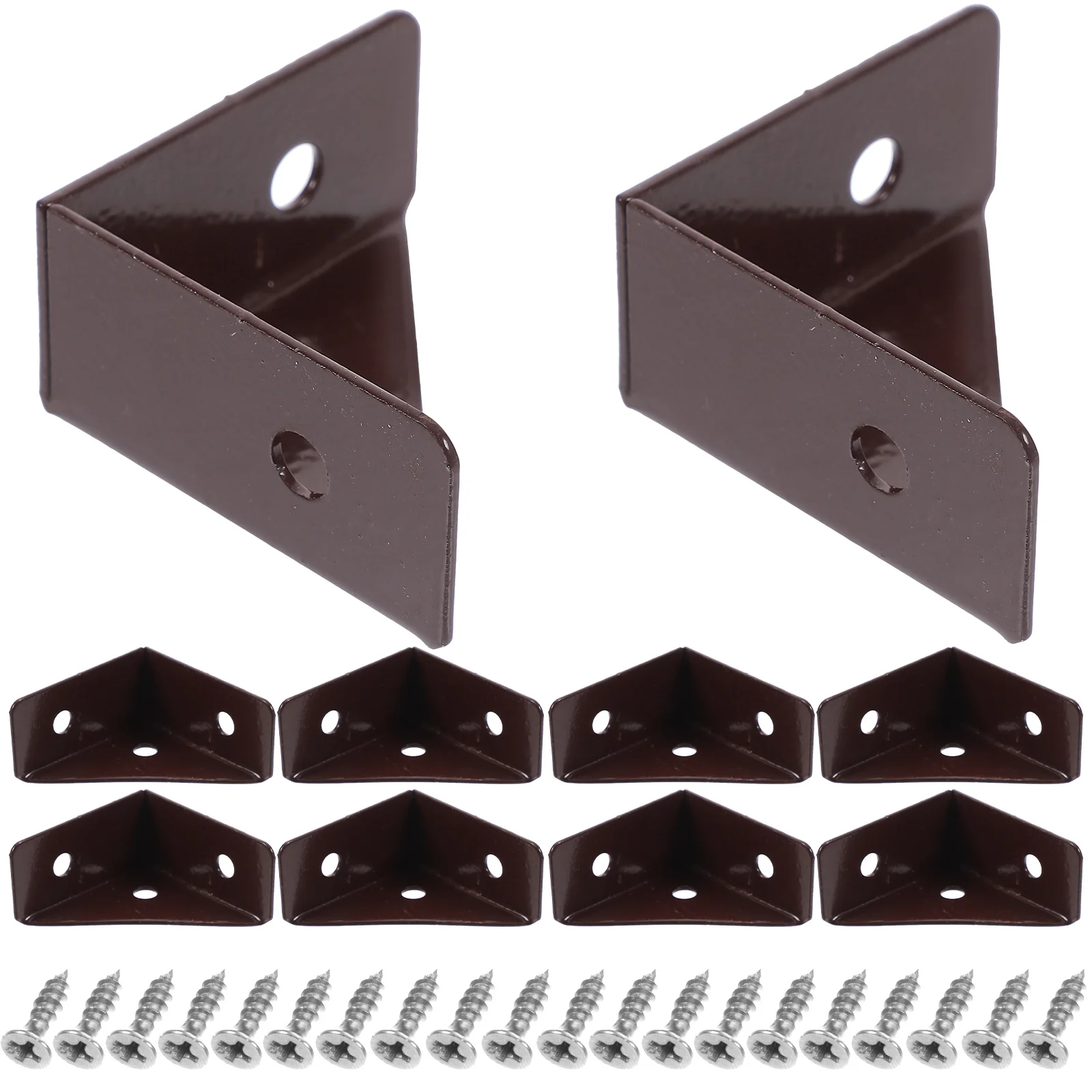 10Pcs Thickened Steel Corner Brackets Heavy Duty Rust Resistant Furniture Reinforcement Hardware Connectors for Shelf Cabinet
10Pcs Thickened Steel Corner Brackets Heavy Duty Rust Resistant Furniture Reinforcement Hardware Connectors for Shelf Cabinet