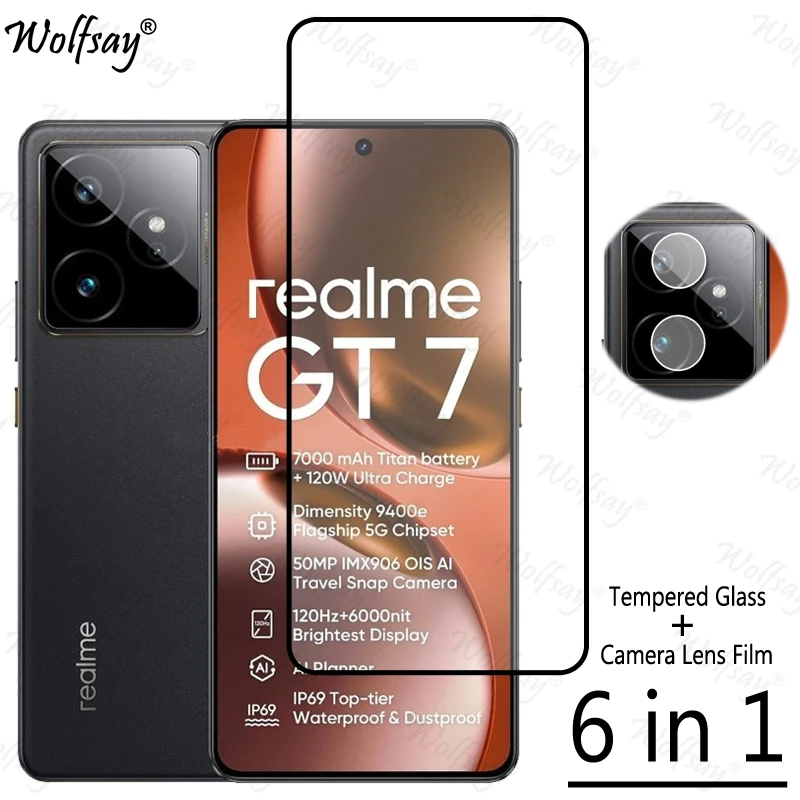 Full Cover Tempered Glass For Realme GT 7 Screen Protector For Realme GT 7 Global Camera Glass For Realme GT 7 Glass 6.78 inch
Full Cover Tempered Glass For Realme GT 7 Screen Protector For Realme GT 7 Global Camera Glass For Realme GT 7 Glass 6.78 inch