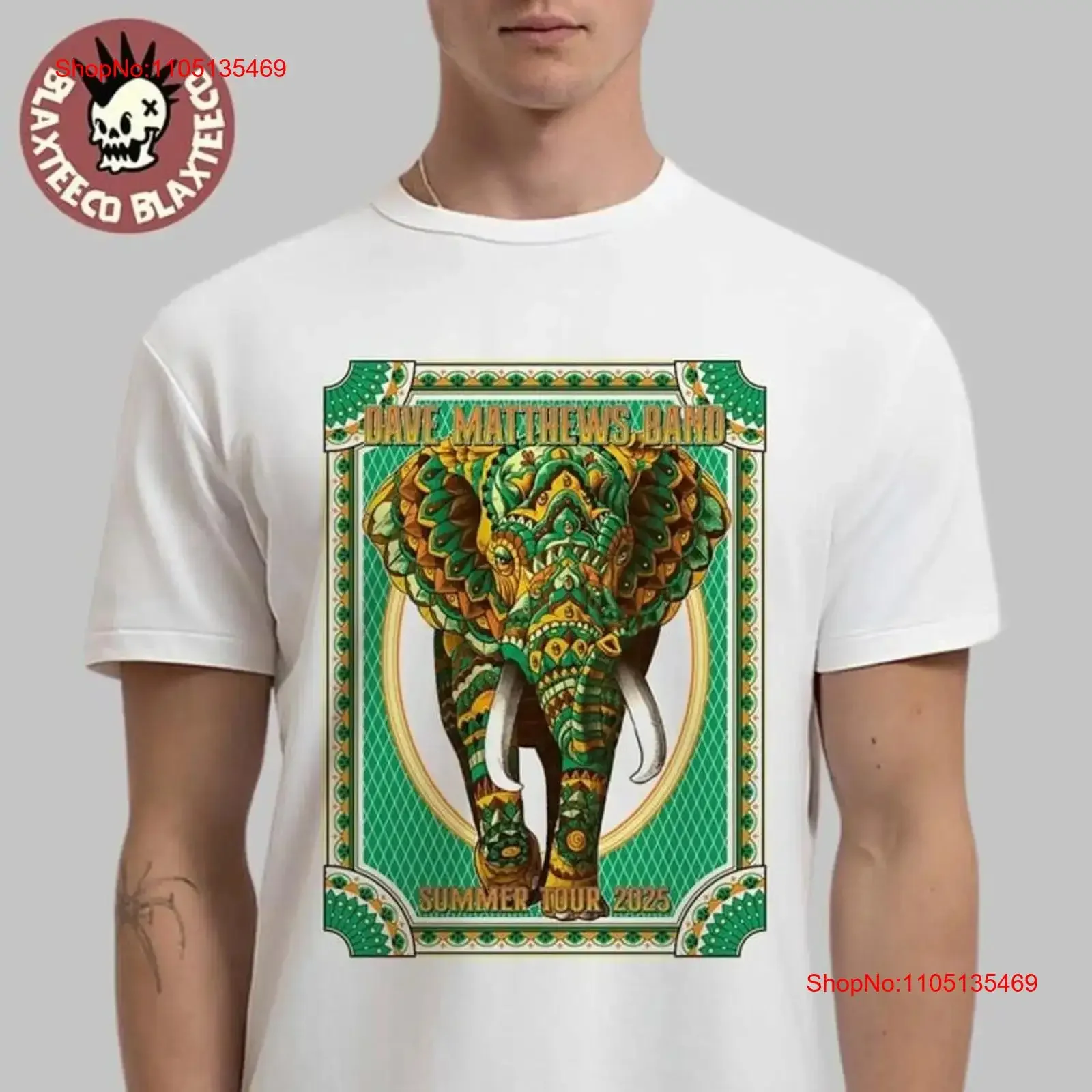 Dave Matthews Band Summer Tour 2025 Mandala Elephant Art T Shirt vintage Washed Slightly homme Comfortable Breathable
Dave Matthews Band Summer Tour 2025 Mandala Elephant Art T Shirt vintage Washed Slightly homme Comfortable Breathable