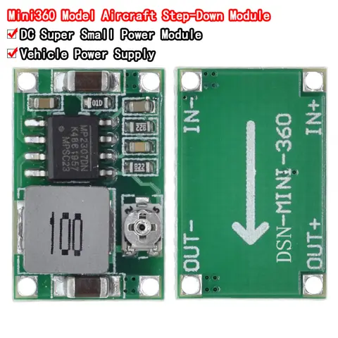 5 stks Mini360 RC Vliegtuig Module Mini 360 DC Buck Converter 2A Step Down Module 4.75 V-23 V naar 1 V-17 V 17x11x3.8mm LM2596