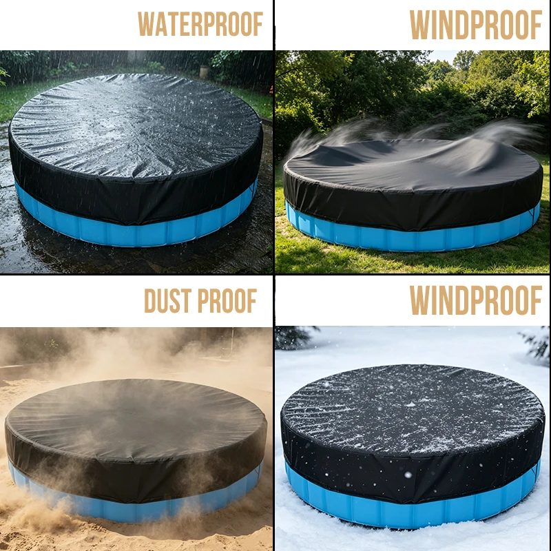 Blue 210D Oxford round Swimming Pool Cover Foldable Waterproof Windproof Dust Insect Resistant Backyard Garden Pool Protector
Blue 210D Oxford round Swimming Pool Cover Foldable Waterproof Windproof Dust Insect Resistant Backyard Garden Pool Protector
