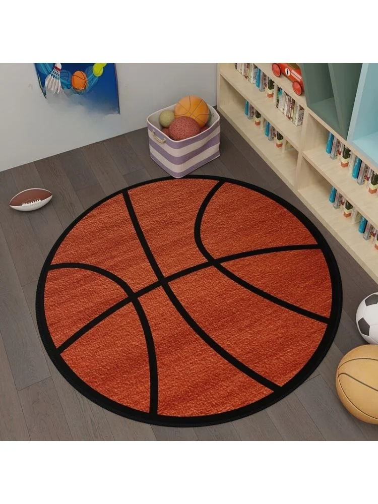 Children's Bedroom round Carpet Football Basketball Boys Game Reading Bedside Study Chair Mat Non-Slip Soft Fiber Rug
Children's Bedroom round Carpet Football Basketball Boys Game Reading Bedside Study Chair Mat Non-Slip Soft Fiber Rug