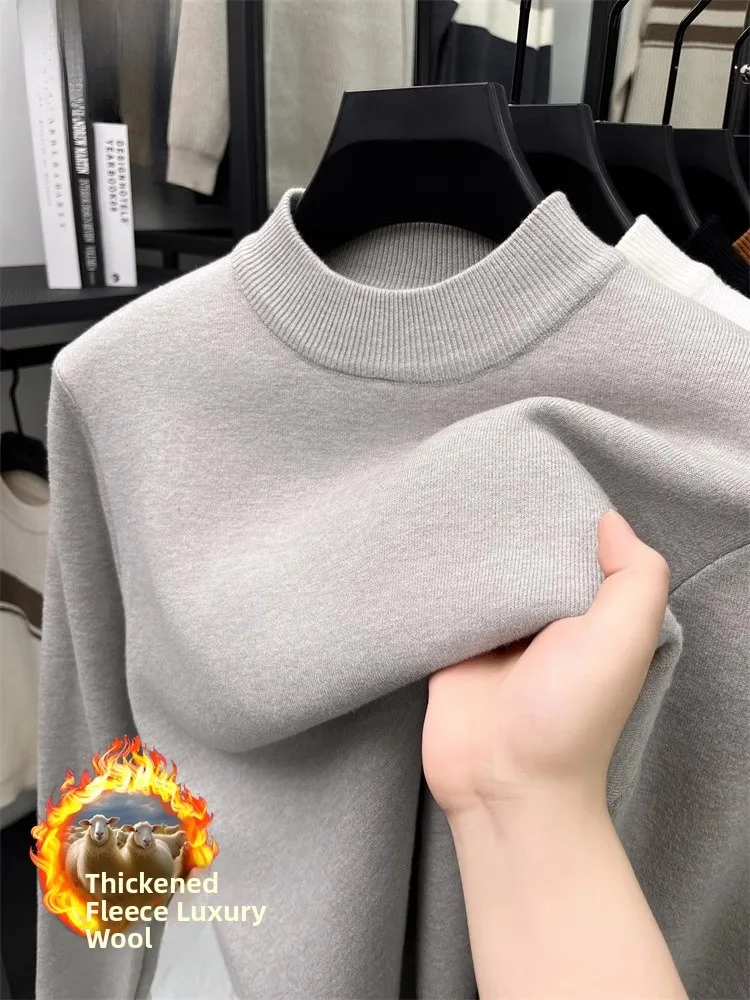 Мужской шерстяной свитер Pierre Cardin с флисовой подкладкой, вязаный, с высоким воротником, утепленный, зимний, теплый, базовый слой для мужчин среднего возраста
Мужской шерстяной свитер Pierre Cardin с флисовой подкладкой, вязаный, с высоким воротником, утепленный, зимний, теплый, базовый слой для мужчин среднего возраста