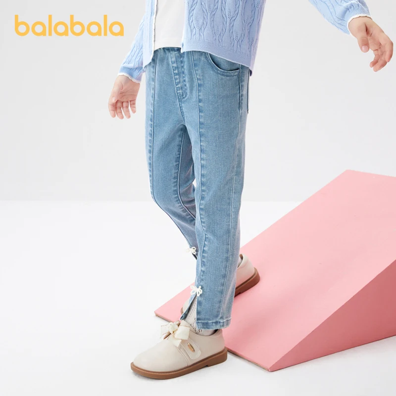 Balabala Toddler 2023 Girl Trousers Autumn Trousers Jeans Bow Decoration Fashion Comfortable
Balabala Toddler 2023 Girl Trousers Autumn Trousers Jeans Bow Decoration Fashion Comfortable