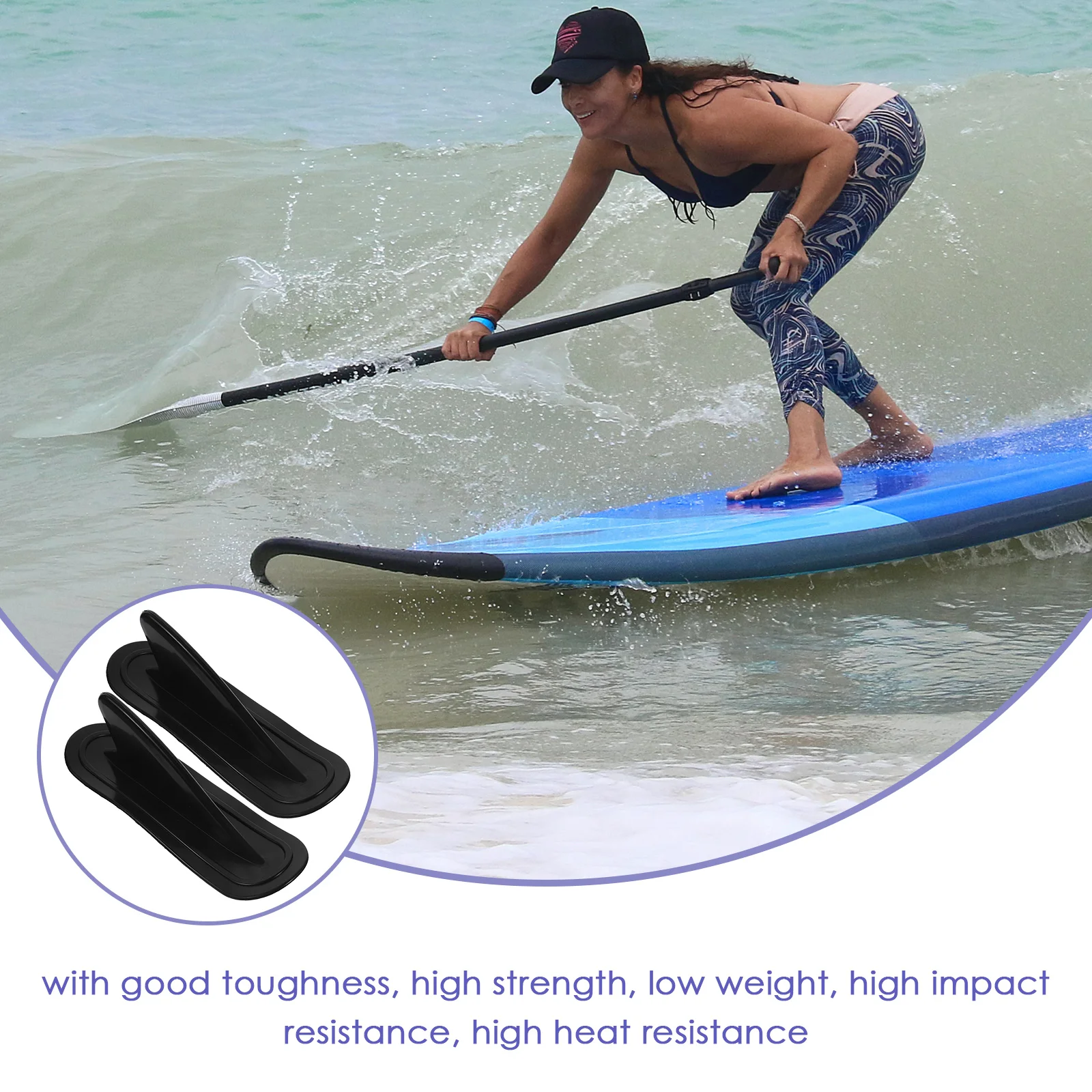 2 pcs Shark-fin Splitter Durable PVC Inflatable Surfboard Boat Tail Rudder Stability Direction Accessories Water Sports
2 pcs Shark-fin Splitter Durable PVC Inflatable Surfboard Boat Tail Rudder Stability Direction Accessories Water Sports