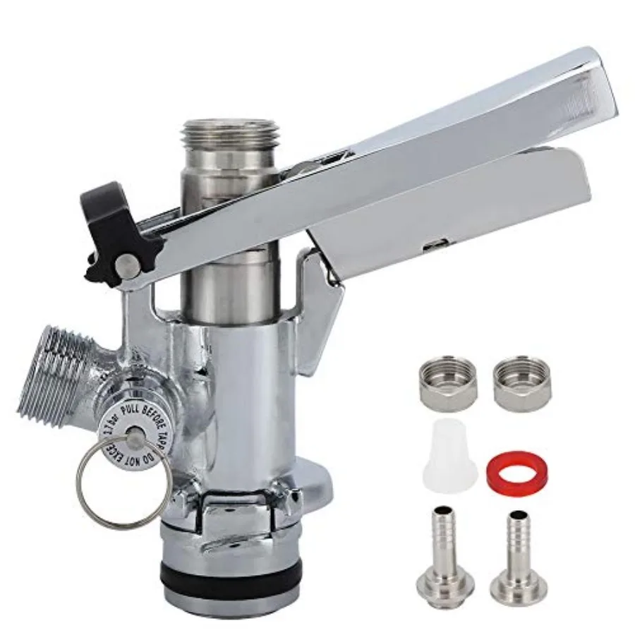 Keg Coupler, G5/8 U Type Stainless Steel Beer Keg Coupler Brewing Dispenser Accessory for Home Bar Restaurant
Keg Coupler, G5/8 U Type Stainless Steel Beer Keg Coupler Brewing Dispenser Accessory for Home Bar Restaurant