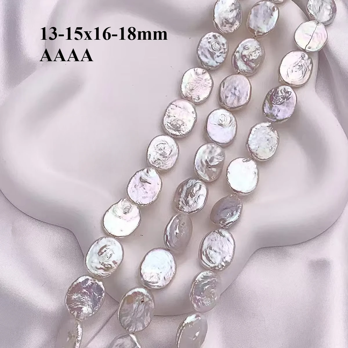 13-15x16-18mm4A Luminous Creamy Natural Freshwater Pearl Oval White Baroque Bead Jewelry MakeDIY Necklace Bracelet Accessories
13-15x16-18mm4A Luminous Creamy Natural Freshwater Pearl Oval White Baroque Bead Jewelry MakeDIY Necklace Bracelet Accessories