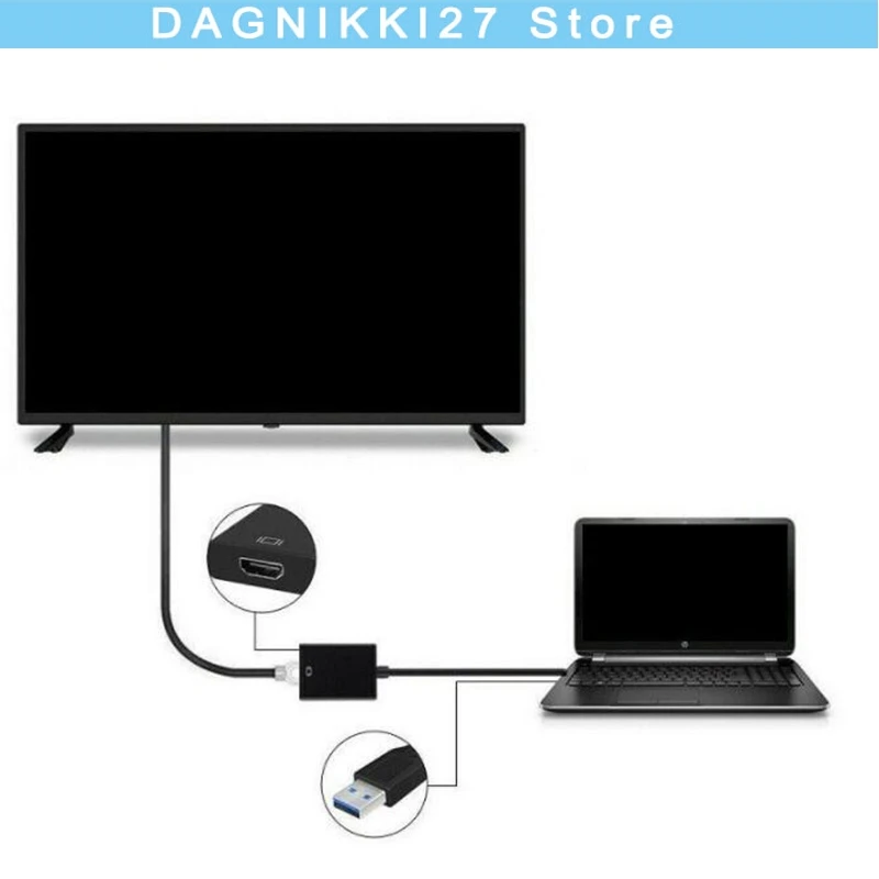 USB 3.0 to HDMI-Compatible Converter Multi Display Graphic Adapter for PC Laptop Projector HDTV LCD Free Driver
USB 3.0 to HDMI-Compatible Converter Multi Display Graphic Adapter for PC Laptop Projector HDTV LCD Free Driver