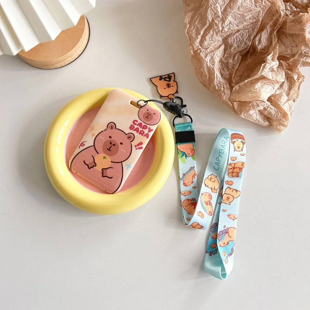 Long Rope ABS Capybara Card Holder Animal Sliding Cartoon Card Case Plastic with Lanyard Bus Card Cover Work
Long Rope ABS Capybara Card Holder Animal Sliding Cartoon Card Case Plastic with Lanyard Bus Card Cover Work