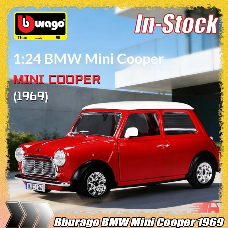Bburago 1:24 Scale BMW Mini Cooper 1969 Diecast Alloy Metal Car Model Collectible Desktop Decoration For Car Collectors Hobbyist
Bburago 1:24 Scale BMW Mini Cooper 1969 Diecast Alloy Metal Car Model Collectible Desktop Decoration For Car Collectors Hobbyist