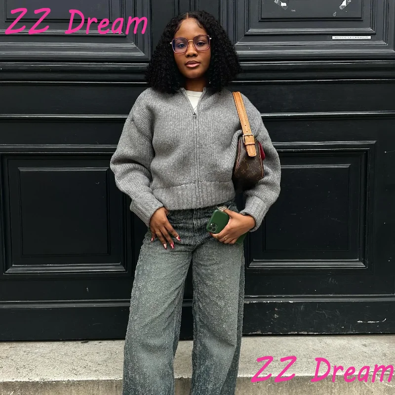 Vintage Knit Cardigan For Women Casual Full Sleeve Zipper O-Neck Solid Lady Sweater 2025 New Autumn Fashion Female Knitwear
Vintage Knit Cardigan For Women Casual Full Sleeve Zipper O-Neck Solid Lady Sweater 2025 New Autumn Fashion Female Knitwear