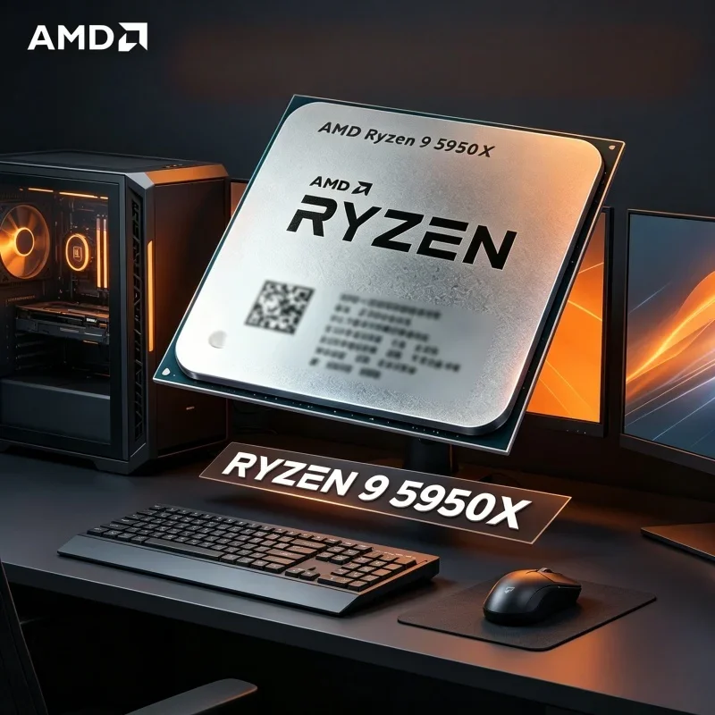 AMD Ryzen 9 5950X Original Loose Multi-thread Desktop CPU AM4 16C32T 3.4GHz-4.9GHz 105W Ideal For Gaming Editing Workstation
AMD Ryzen 9 5950X Original Loose Multi-thread Desktop CPU AM4 16C32T 3.4GHz-4.9GHz 105W Ideal For Gaming Editing Workstation