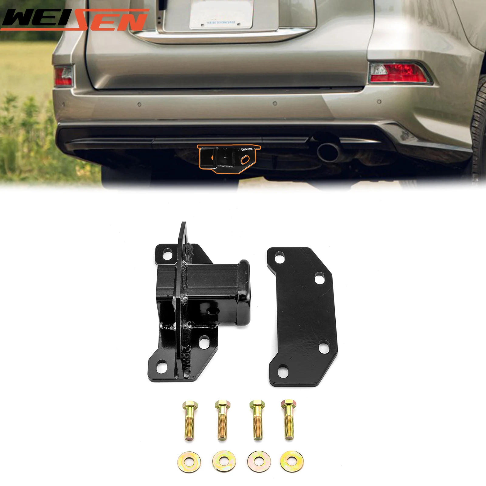 Car Class 3 Trailer Hitch 2" Receiver Rear Towing Hitch Mount/Bracket No Drill Heavy Duty Steel for 2014+ Lexus GX460 Models
Car Class 3 Trailer Hitch 2" Receiver Rear Towing Hitch Mount/Bracket No Drill Heavy Duty Steel for 2014+ Lexus GX460 Models