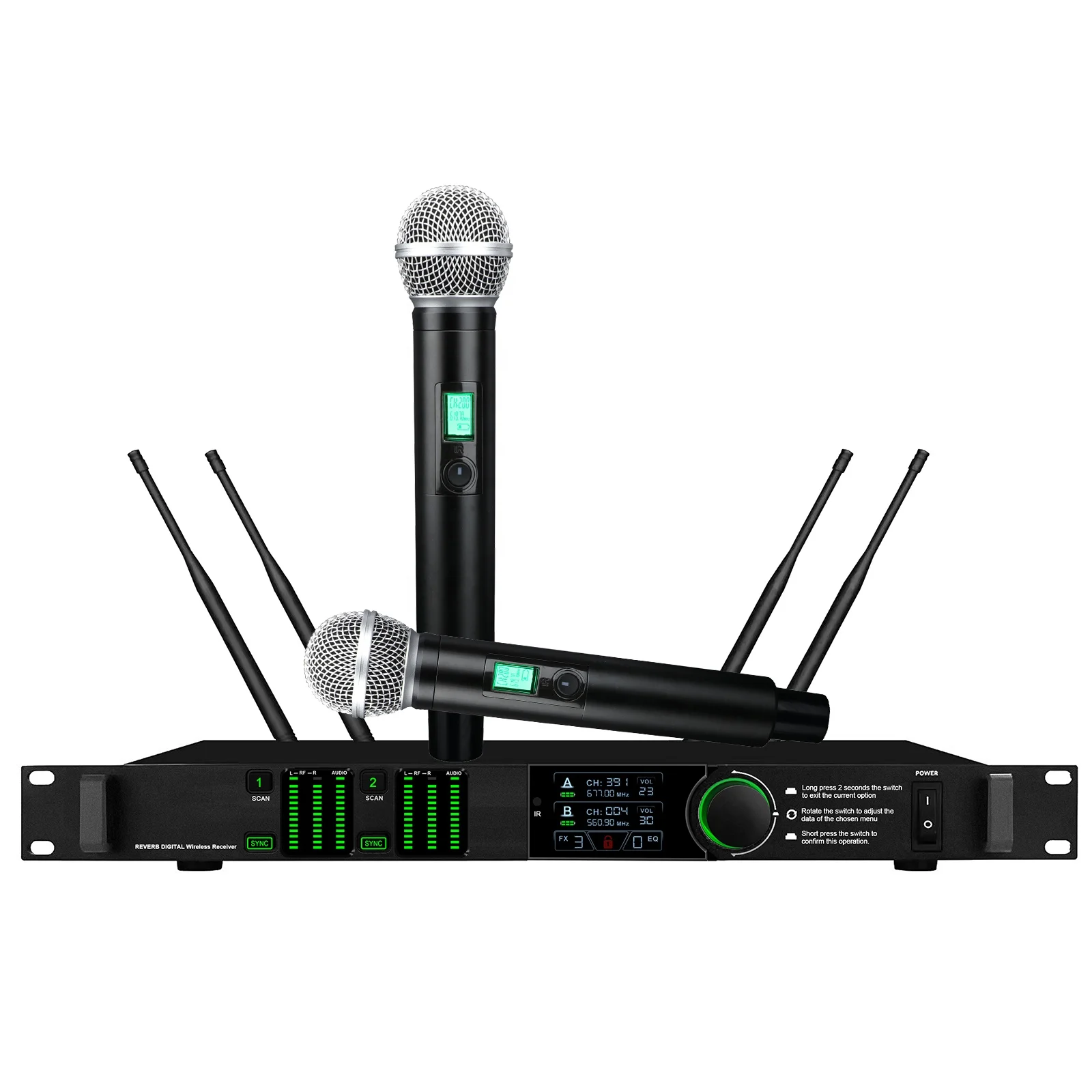TFT-200 Plus High Quality True Diversity Handheld Wireless Microphone 680MHz UHF Wireless Microphone
TFT-200 Plus High Quality True Diversity Handheld Wireless Microphone 680MHz UHF Wireless Microphone