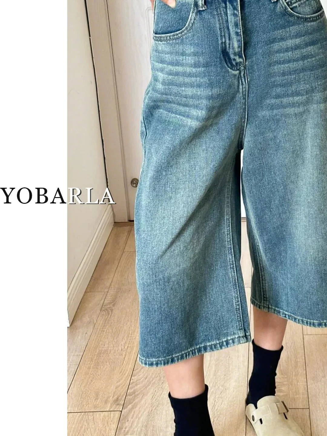Loose Wide Leg Jeans High Waist Casual Cotton Blue Summer New Style Women's Fashionable Straight Cut Slimming Seven-Foot Jeans
Loose Wide Leg Jeans High Waist Casual Cotton Blue Summer New Style Women's Fashionable Straight Cut Slimming Seven-Foot Jeans
