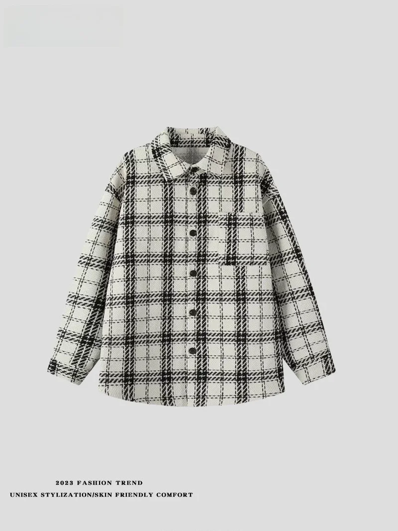 Retro Plaid Baseball Sle Jaet for Men Spring Autumn New Couple's Clothing Loose Fit Color Blo Youth ular Long Sve...
Retro Plaid Baseball Sle Jaet for Men Spring Autumn New Couple's Clothing Loose Fit Color Blo Youth ular Long Sve...