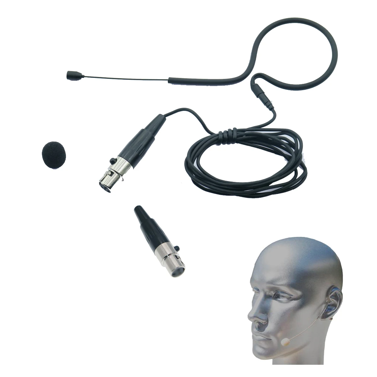 High Quality Black Beige Single Ear Hanging Microphone Headset Mic For Shure Wireless BeltPack Transmitter
High Quality Black Beige Single Ear Hanging Microphone Headset Mic For Shure Wireless BeltPack Transmitter
