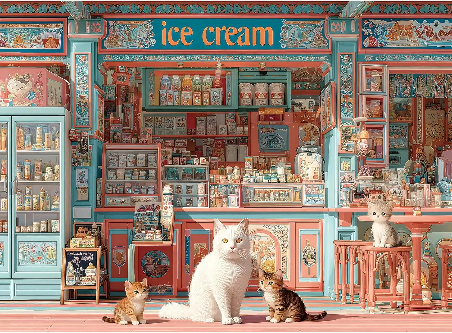Pastel Ice Cream Shop Kitten Family 120 300 500 Piece Wooden Jigsaw Puzzle for Adult Kids Game Dessert Shop Decor Birthday Gifts
Pastel Ice Cream Shop Kitten Family 120 300 500 Piece Wooden Jigsaw Puzzle for Adult Kids Game Dessert Shop Decor Birthday Gifts