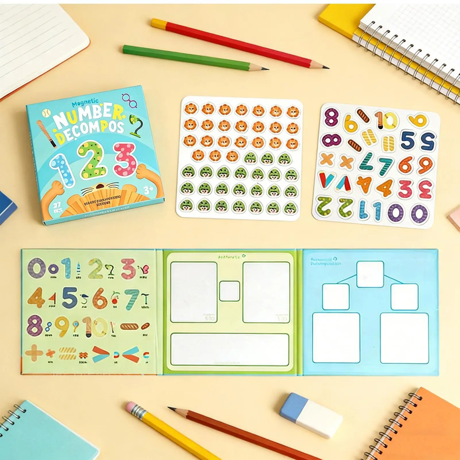 Fraction Manipulatives Learning Puzzle Toy Magnetic Fraction Tiles and Circles Set for Homeschool Classroom Elementary School
Fraction Manipulatives Learning Puzzle Toy Magnetic Fraction Tiles and Circles Set for Homeschool Classroom Elementary School