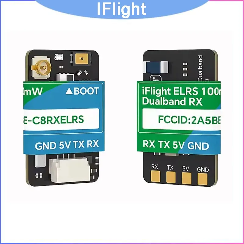iFlight Dualband ELRS Receiver 24.3x18.5x6.5mm 4.9g, 2.4GHz/868/900MHz True Diversity w/TCXO GemX/Gemini for FPV Drone
iFlight Dualband ELRS Receiver 24.3x18.5x6.5mm 4.9g, 2.4GHz/868/900MHz True Diversity w/TCXO GemX/Gemini for FPV Drone