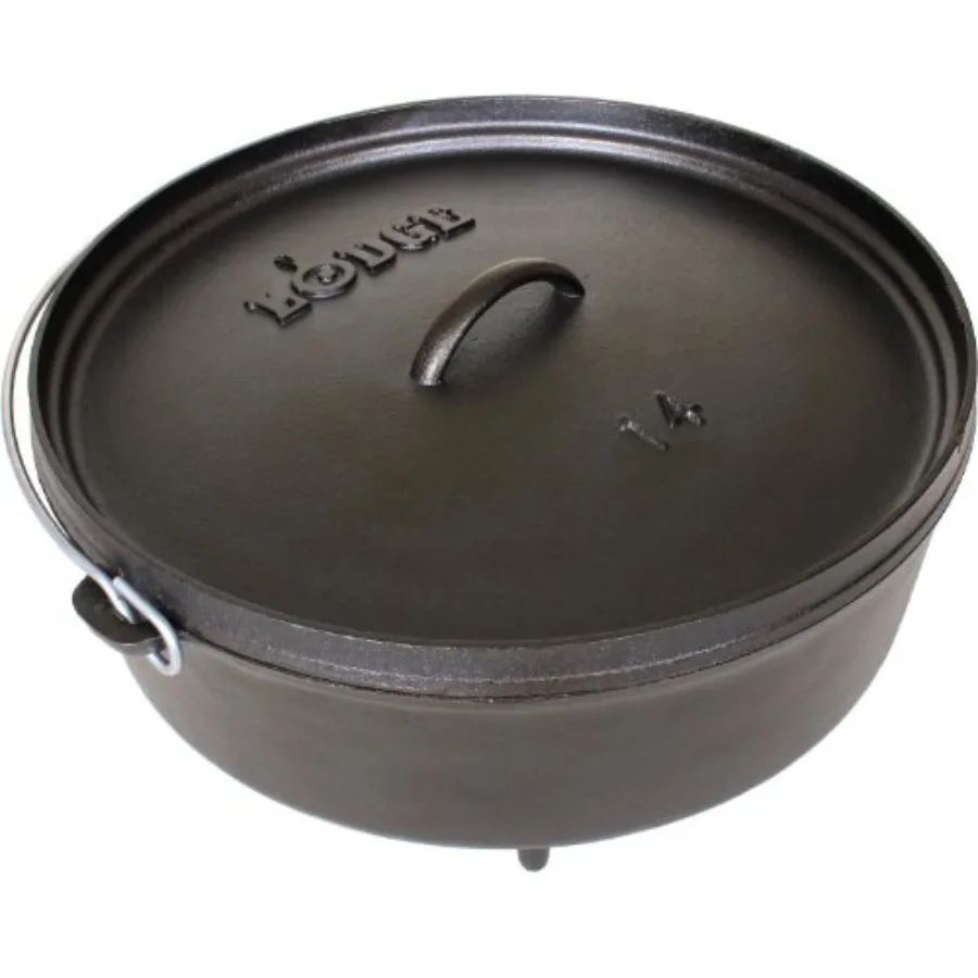 6 Quart Pre-Seasoned Cast Iron Camp Dutch Oven with Lid - Dual Handles - Use in the Oven on the Stove on the Grill or over the
6 Quart Pre-Seasoned Cast Iron Camp Dutch Oven with Lid - Dual Handles - Use in the Oven on the Stove on the Grill or over the