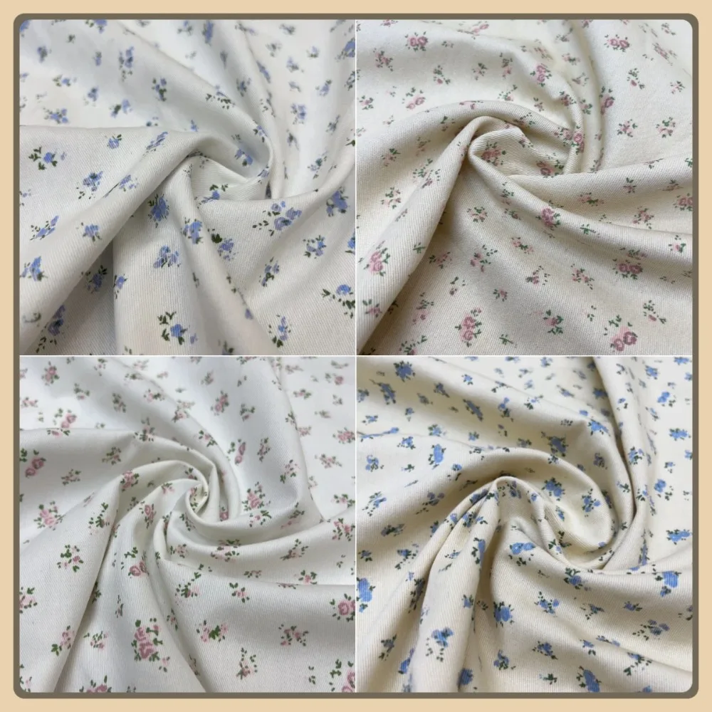 Beige Checkered Floral Cotton Denim Fabric for Dress Shirt Tablecloth Curtain DIY Handmade Sewing Patchwork Material
Beige Checkered Floral Cotton Denim Fabric for Dress Shirt Tablecloth Curtain DIY Handmade Sewing Patchwork Material