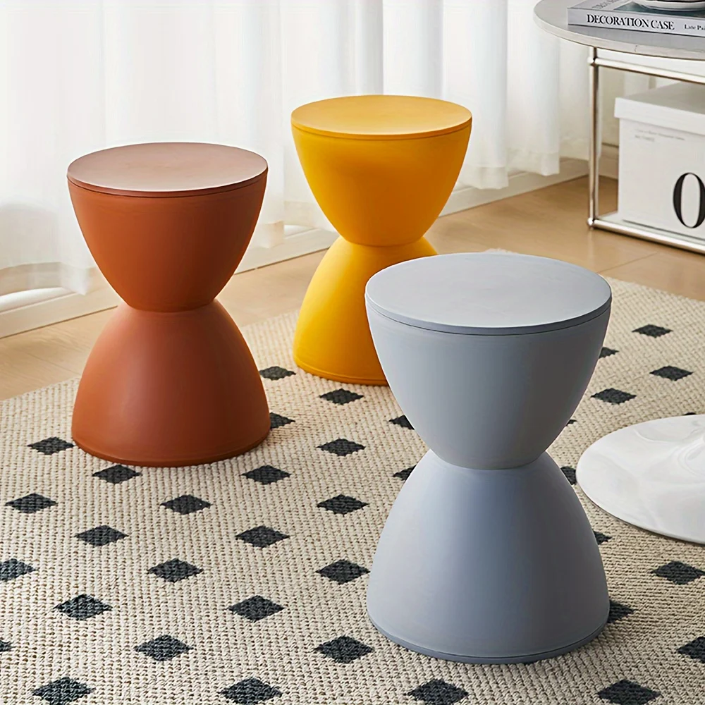 Классическая многофункциональная плавающая рама в форме часов, пластиковый табурет, современная минималистичная креативная подставка для ног для спальни. 
Классическая многофункциональная плавающая рама в форме часов, пластиковый табурет, современная минималистичная креативная подставка для ног для спальни.