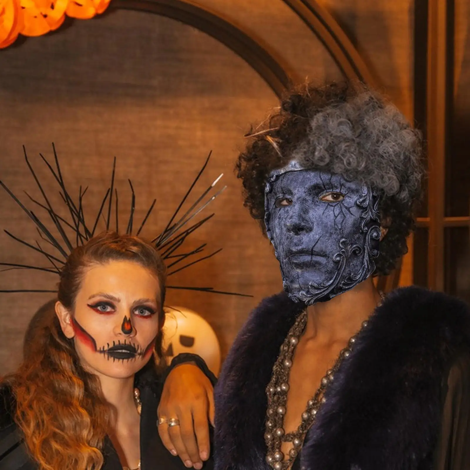 Маскарадная маска Хэллоуин Маска Платье Аксессуары для праздника Семья Сбор Маскарад Косплей Театральное представление
Маскарадная маска Хэллоуин Маска Платье Аксессуары для праздника Семья Сбор Маскарад Косплей Театральное представление