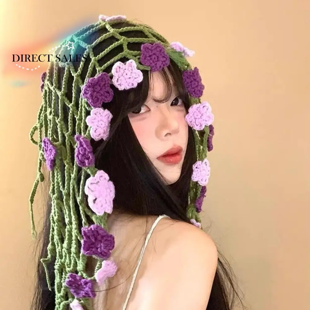 Pastoral Style Knitted Flower Waist Chain Vintage Hairband Flower Triangular Headscarf Elegant Long Necklace
Pastoral Style Knitted Flower Waist Chain Vintage Hairband Flower Triangular Headscarf Elegant Long Necklace