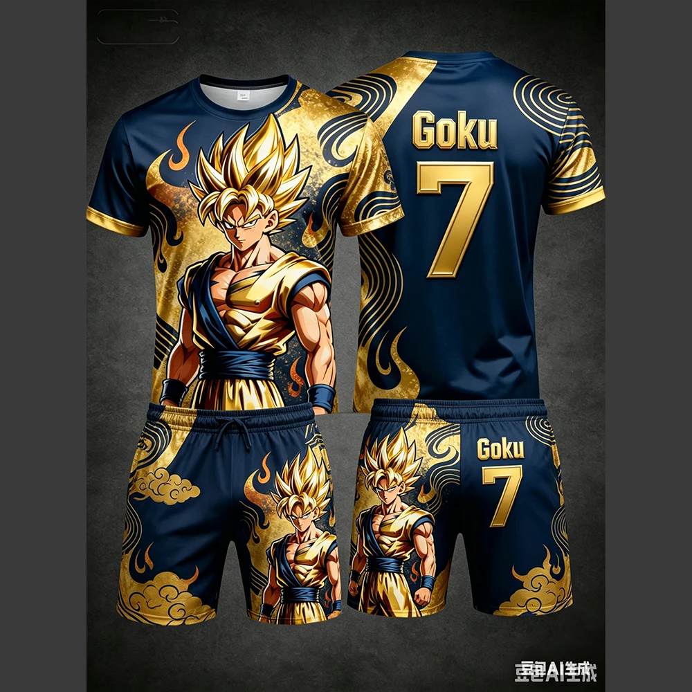 2026 Summer Dragon Ball Retro Fitness T-shirt Men's Oversized 3D Printed Short-sleeved Family Unisex Children's Sports Shirt
2026 Summer Dragon Ball Retro Fitness T-shirt Men's Oversized 3D Printed Short-sleeved Family Unisex Children's Sports Shirt