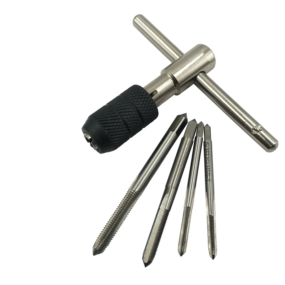 5Pcs Adjustable Metric T-Handle Tap Wrench Set M3-M6 Threading Tool Hand Tap Set
5Pcs Adjustable Metric T-Handle Tap Wrench Set M3-M6 Threading Tool Hand Tap Set