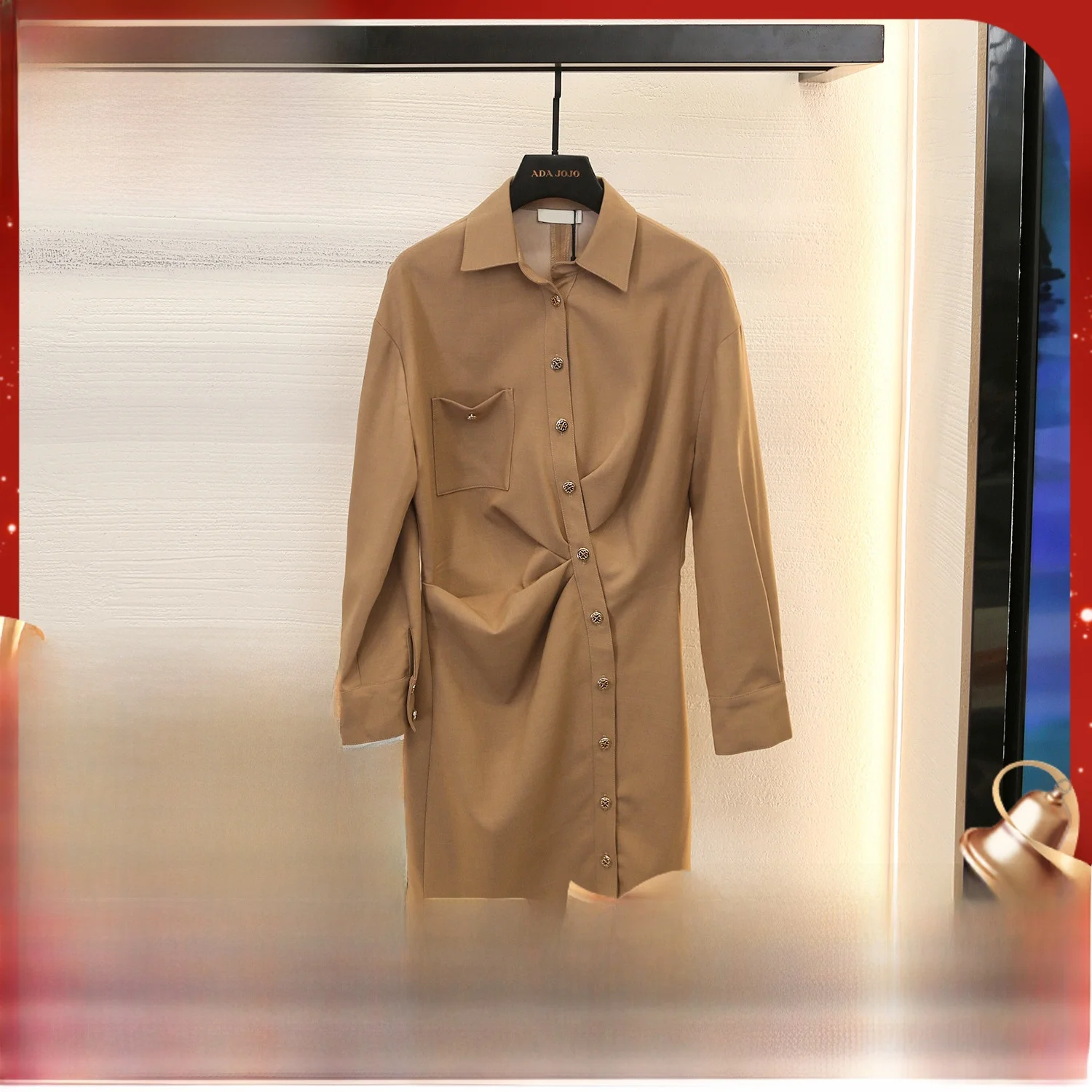 Женское платье MaSandeM Commuter с длинным рукавом, приталенное, на одной пуговице, с воротником, осеннее, новинка
Женское платье MaSandeM Commuter с длинным рукавом, приталенное, на одной пуговице, с воротником, осеннее, новинка