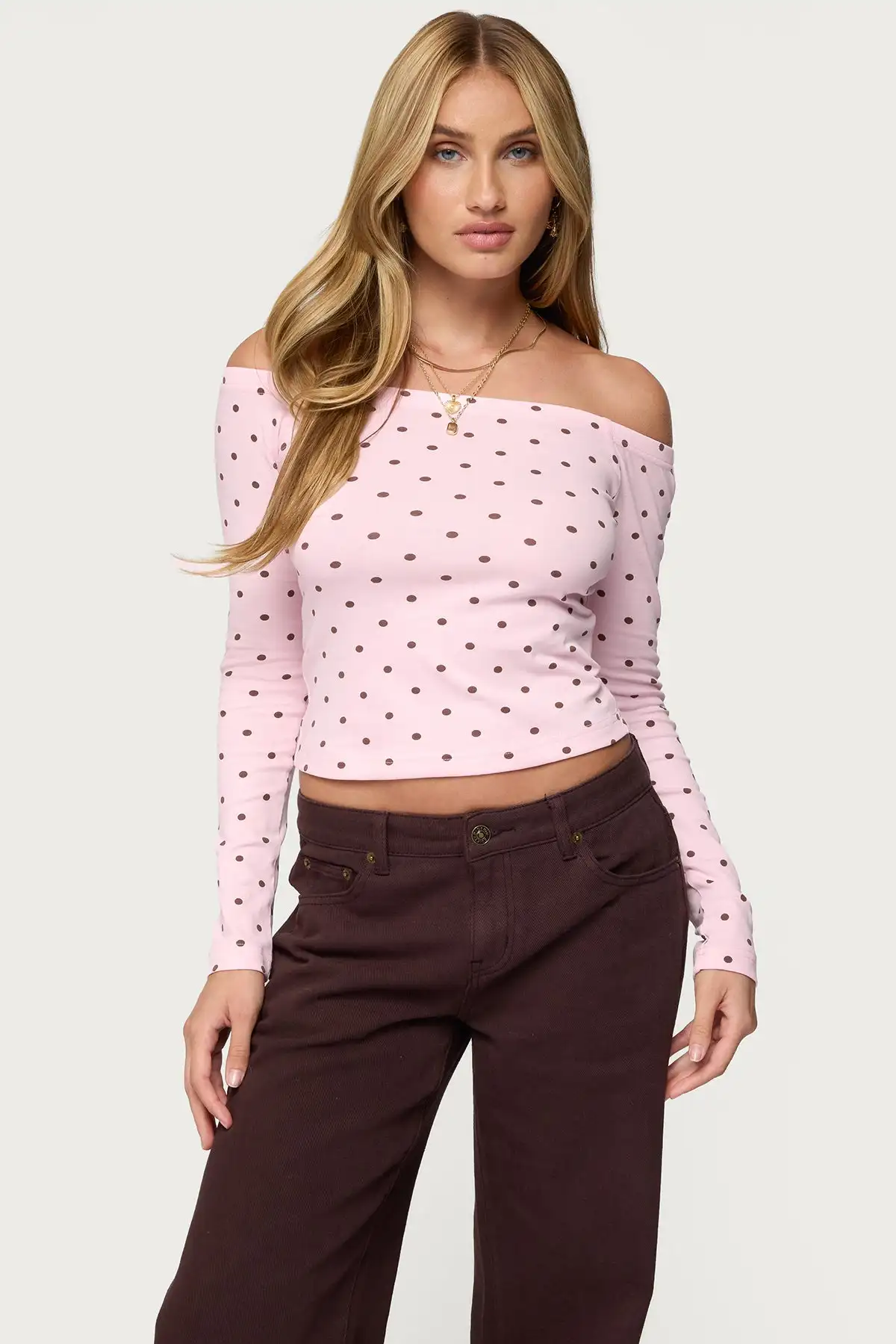 Women’s Off Shoulder Long Sleeve Crop Top Polka Dot Fitted Fashion Top Party Tops for Women Autumn Tops Trendy Retro Tops
Women’s Off Shoulder Long Sleeve Crop Top Polka Dot Fitted Fashion Top Party Tops for Women Autumn Tops Trendy Retro Tops