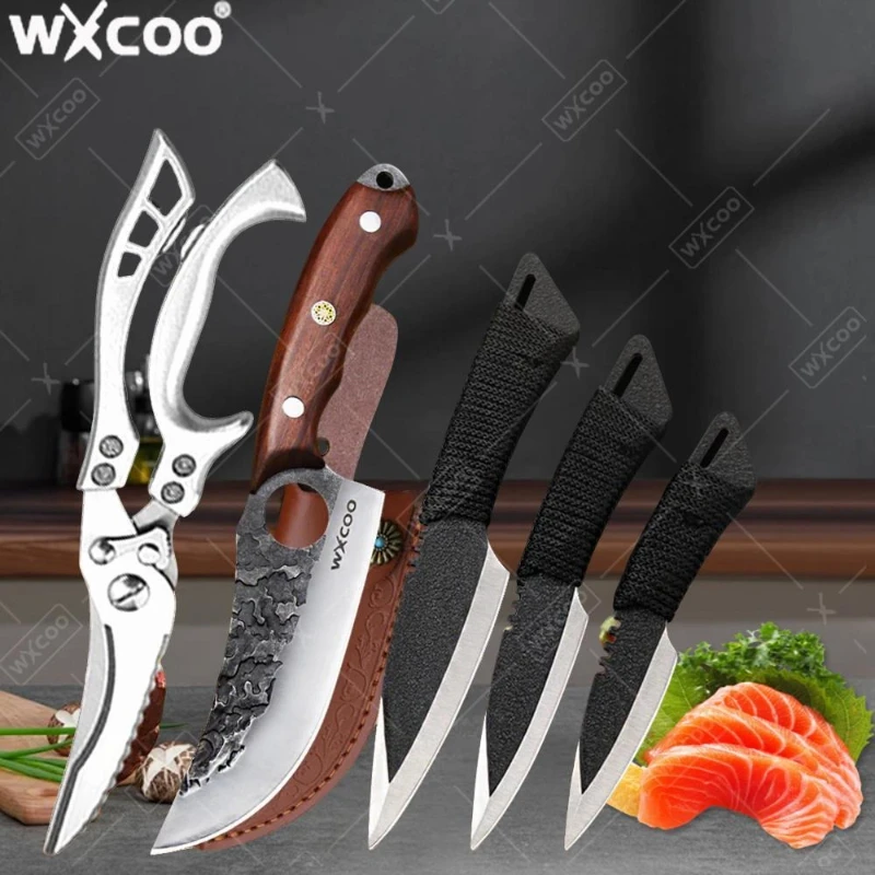 WXCOO Kitchen Knife Multifunctional Butcher Hand-Forged Boning Cleaver Sharp Blade Stainless Steel Steak Knife Kitchen Supplies
WXCOO Kitchen Knife Multifunctional Butcher Hand-Forged Boning Cleaver Sharp Blade Stainless Steel Steak Knife Kitchen Supplies