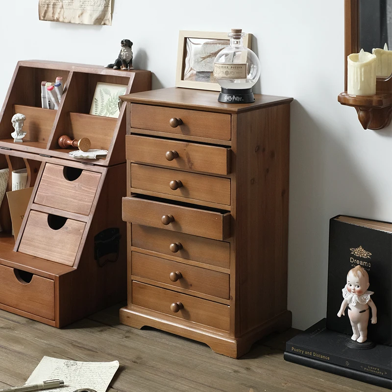 Desktop storage cabinet small handmade solid wood drawer multi-layer cosmetics retro Japanese storage box
Desktop storage cabinet small handmade solid wood drawer multi-layer cosmetics retro Japanese storage box