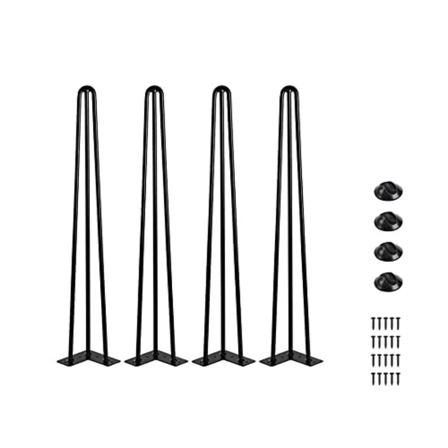 Table Legs Black Heavy Duty Hairpin Furniture Legs with Screws and 4pcs Bonus Rubber Floor Protectors Metal Home DIY Projects
Table Legs Black Heavy Duty Hairpin Furniture Legs with Screws and 4pcs Bonus Rubber Floor Protectors Metal Home DIY Projects