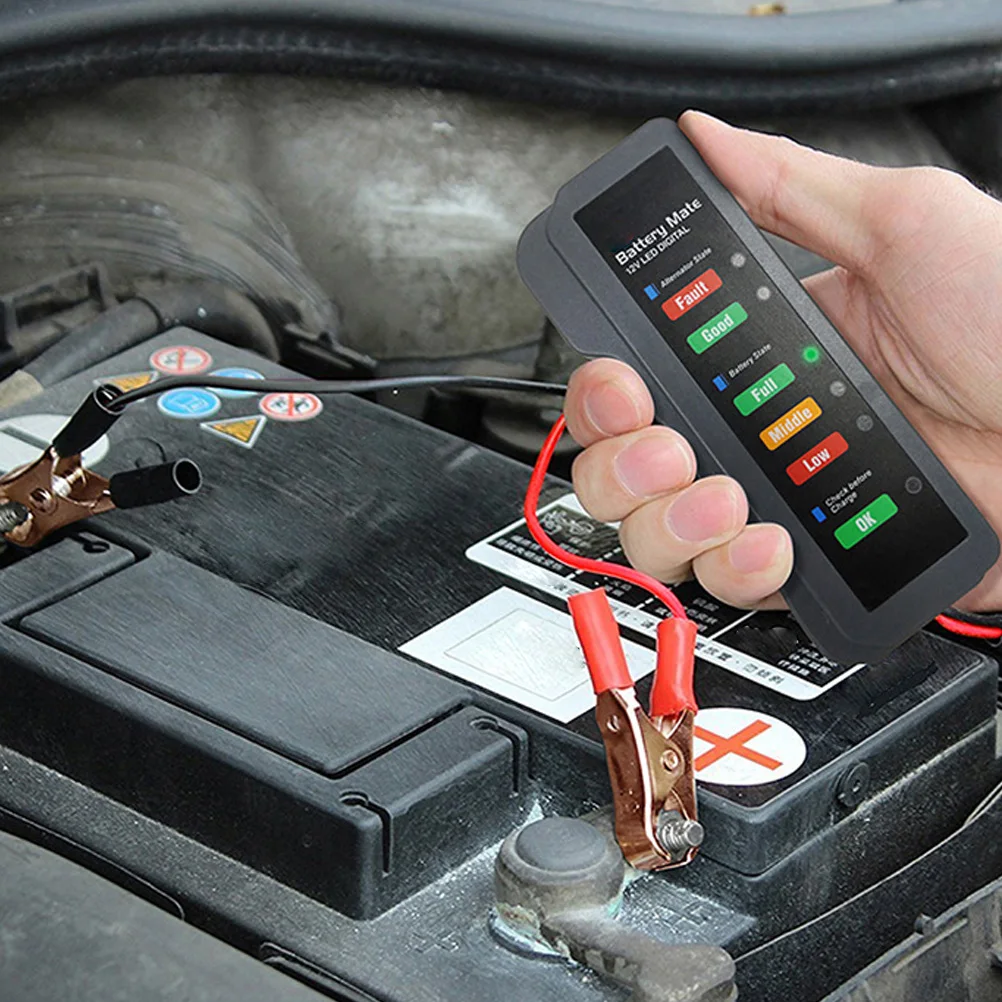 12V Tester for Car Automotive Tools Storage Analyzer Portable LED Indicator Check Charge Performance
12V Tester for Car Automotive Tools Storage Analyzer Portable LED Indicator Check Charge Performance