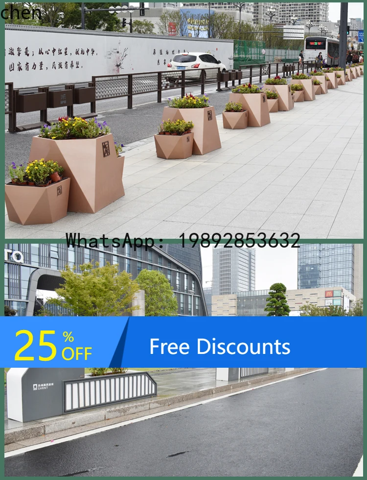 outdoor stainless steel flower box combination wrought iron aluminum alloy mobile fence partition courtyard flower pool
outdoor stainless steel flower box combination wrought iron aluminum alloy mobile fence partition courtyard flower pool