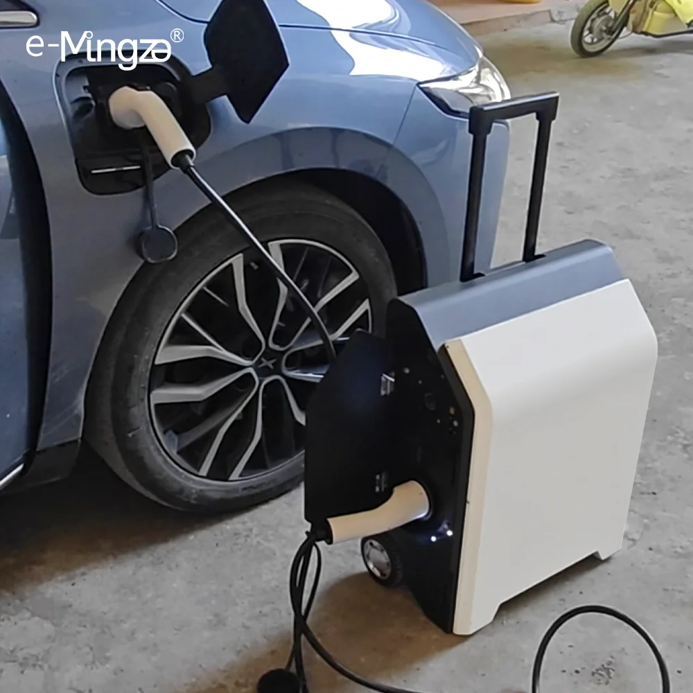 E-mingze Mobile Electric Car Charger Power Bank for Ev Car Portable Emergency Charger with Type 2 to Type 2 Ev Charging Cable
E-mingze Mobile Electric Car Charger Power Bank for Ev Car Portable Emergency Charger with Type 2 to Type 2 Ev Charging Cable