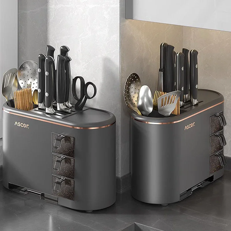 Stainless Steel Knife Holder Bucket Bracket Storage Rack Multi-functional Kitchen Storage Bucket Kitchen Accessories Chopstick
Stainless Steel Knife Holder Bucket Bracket Storage Rack Multi-functional Kitchen Storage Bucket Kitchen Accessories Chopstick