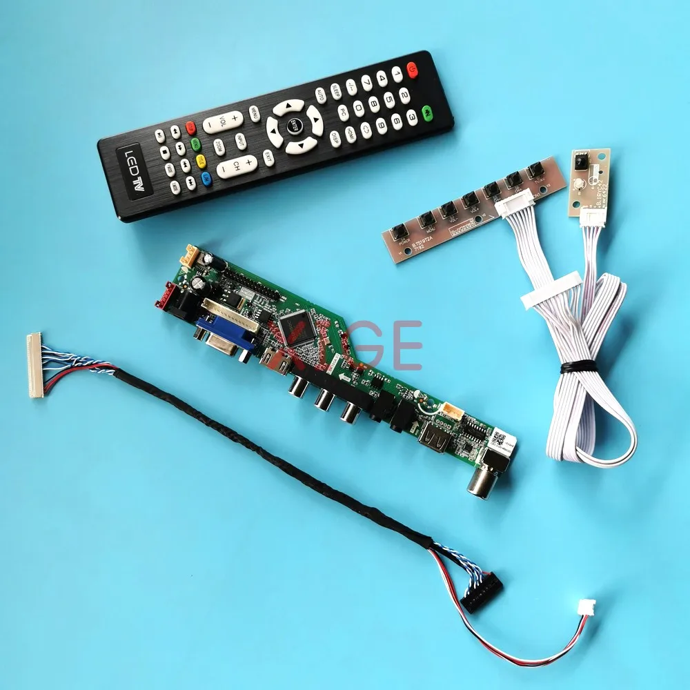 For G156HAN02 G156HAN04 LCD Driver Controller Board VGA+HDMI+AV+USB Analog TV Signal 15.6" Monitor 1920*1080 LVDS 30-Pin DIY Kit
For G156HAN02 G156HAN04 LCD Driver Controller Board VGA+HDMI+AV+USB Analog TV Signal 15.6" Monitor 1920*1080 LVDS 30-Pin DIY Kit