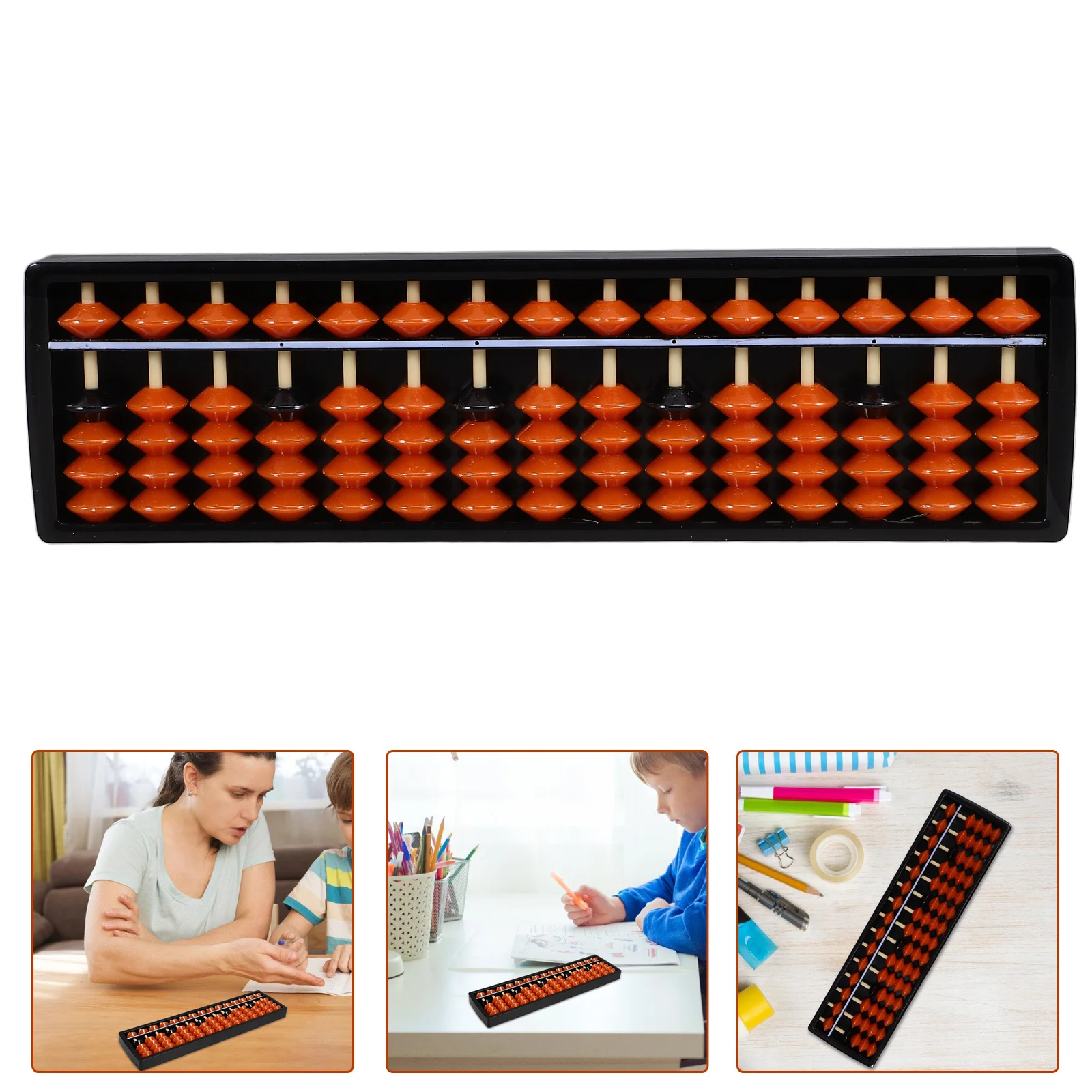 Professional 15-Column Chinese Style Abacus 5-Beads Vintage Design for Kids Learning Calculating Tool Arithmetic 
Professional 15-Column Chinese Style Abacus 5-Beads Vintage Design for Kids Learning Calculating Tool Arithmetic
